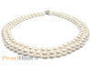 Double-strand White Cultured Akoya Pearl Necklace