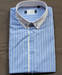 Classic 100%cotton yarn dyed stripe men's shirt