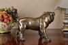 Resin cold casting bronze bulldog statue