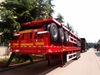 Sinotruk 3 axle 60tons flatbed container Skeleton semi trailer