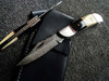 Damascus handmade folding knife