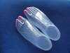 Flexible plastic shoe form