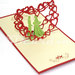 Wedding invitation-Pop up-Kirigami-3D-Handmade-Laser cut card