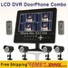 CCTV monitor 9 inch LCD 4CH DVR Combo & Video Door Phone