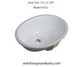 Undermount Ceramic Sink Rectangular Wash Hand Basin