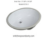 Undermount Ceramic Sink Rectangular Wash Hand Basin