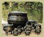 Cast iron potjie with full range of sizes and diffirent finish as need
