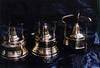 Brass coffee pots, alcohol burner (Brass crafts) 