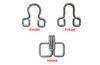 Stainless bra hook and eye fittings
