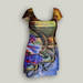 Casual Knitted Dress With Abstract Art Pattern