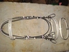 White leather bling crystal bridle