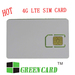 GSM WCDMA LTE plastic sim card for telecom operator