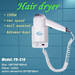 Hair dryer FB-313 Paint gold Hotel Hair dryer Export
