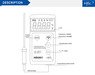 K type thermocouple temperature test instrument, digital display indus