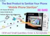 CE RoHS certified Mobile Phone Sterilizer UV Cellphone Sanitizer Disin