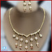 Necklace and earrings set fashion accessory