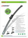 Flat windshield wiper blade