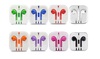 8 Coloured Headphones - W/Mic - For Apple