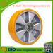 Cast iron centre polyurethane tyred castor wheels with ball bearing