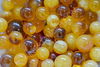 Amber beads and balls, Amber tiles