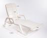 White Plastic Sun Lounger For Chaise Swimming Pool Beach