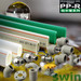 Factory derectly high quality PPR white or green water plastic pipe wi