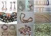 Seashell, Coral, Pearl, Semi precious stone jewelry, beads, necklace