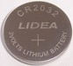 CR2032 lithium coin cell