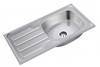 Stainless Steel Ss Kitchen Sink in Single Bowl with Drain Board