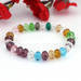 Facted crystal glass beads