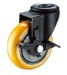 Orange color PU caster