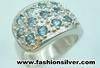 Exporter high quality 925 sterling silver jewelry with gemstones