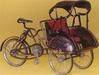 Java Tricycle Brass Miniature