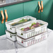 Stackable Refrigerator Organizer Bin Clear Kitchen Organizer Container