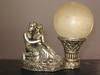 Resin table lamp, waterfall, statue, antique imitation craft