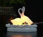 Ceramic swan fragrance lamp