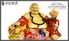 Laughing buddha figurines, buddha crafts, budda gods, ceramic buddha