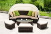Outdoor furniture on PE rattan, sofa, dining table, lounge