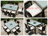 Outdoor furniture on PE rattan, sofa, dining table, lounge