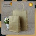 Promotional brown kraft gift paper carrier bag with logo print