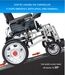Hot selling aluminum alloy lightweight wheelchair folding power remote