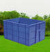 Plastic transport pallet and container