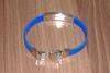 Silicone wristband with mental plated