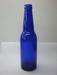 Cobalt blue glass bottle