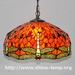 Tiffany dragonfly pattern chandelier classic European pastoral Art den