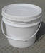 Plastic round bucket with lid, pail, tub