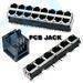 PCB jacks, rj45,rj11 jacks, cat6 jacks