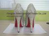 Crystal high heel shoes wedding party shoes