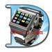 Touch screen watch mobile phone in steeling wrist