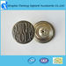 Emboss effect fashionable shank button for jeans
